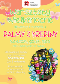 Warsztaty rodzinne - palmy z krepiny